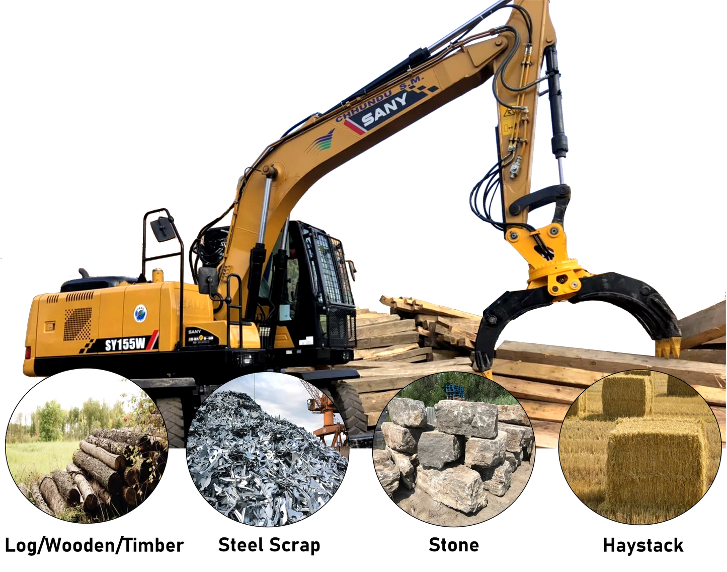 Sany SY155W Wheeled Excavator
